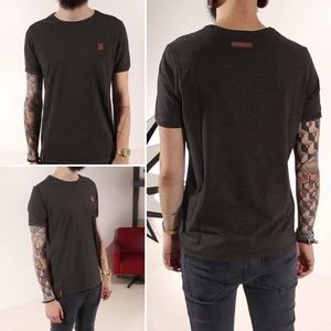 Naketano Italian Stallion II Soft Tee, Charcoal